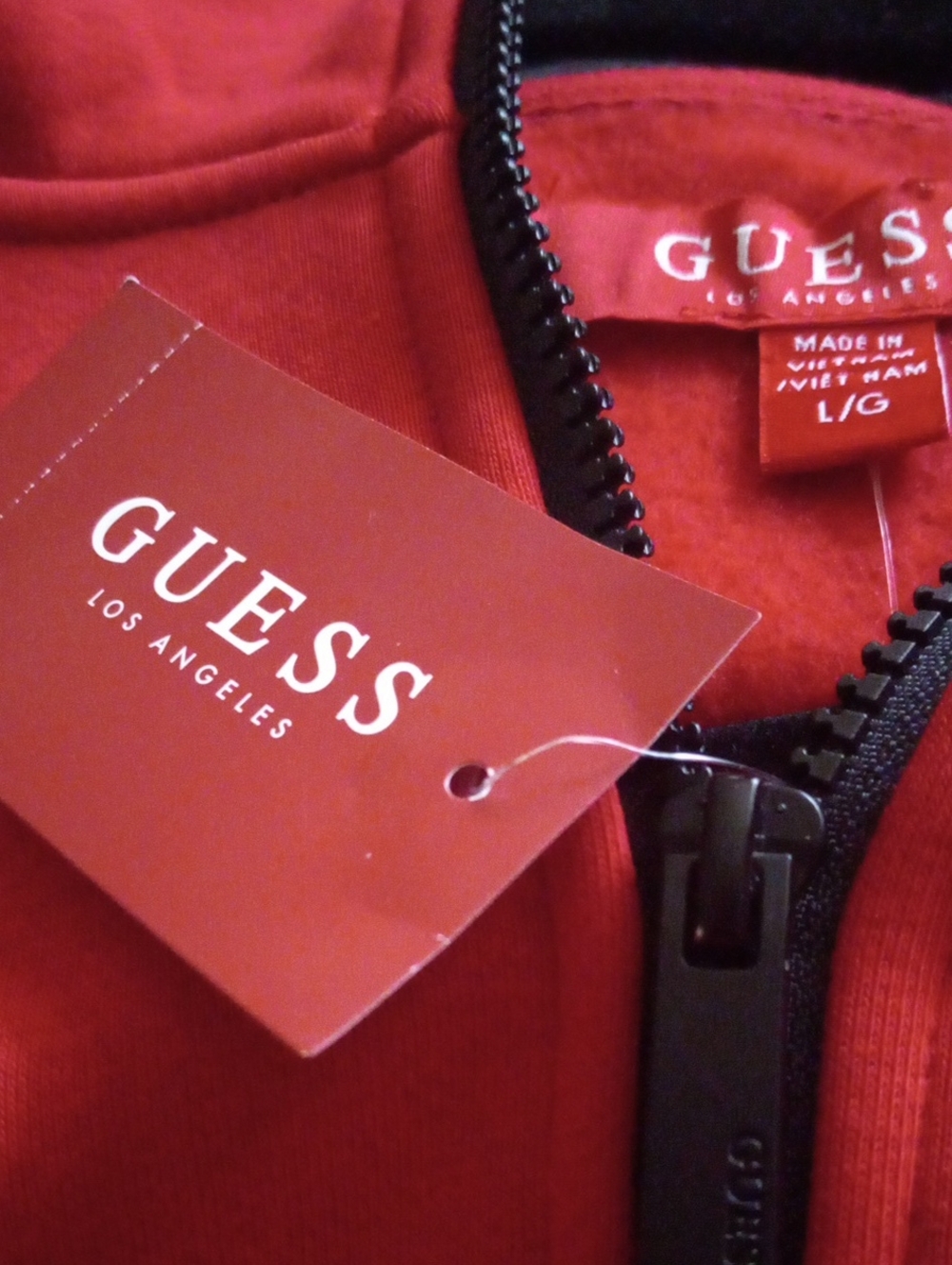 Guess  men's         Zip Pullover Size Lg - Picture 7 of 8